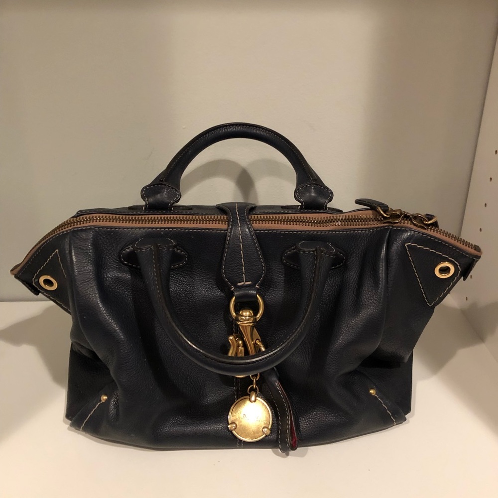 Authentic Bally top handle bag with shoulder strap